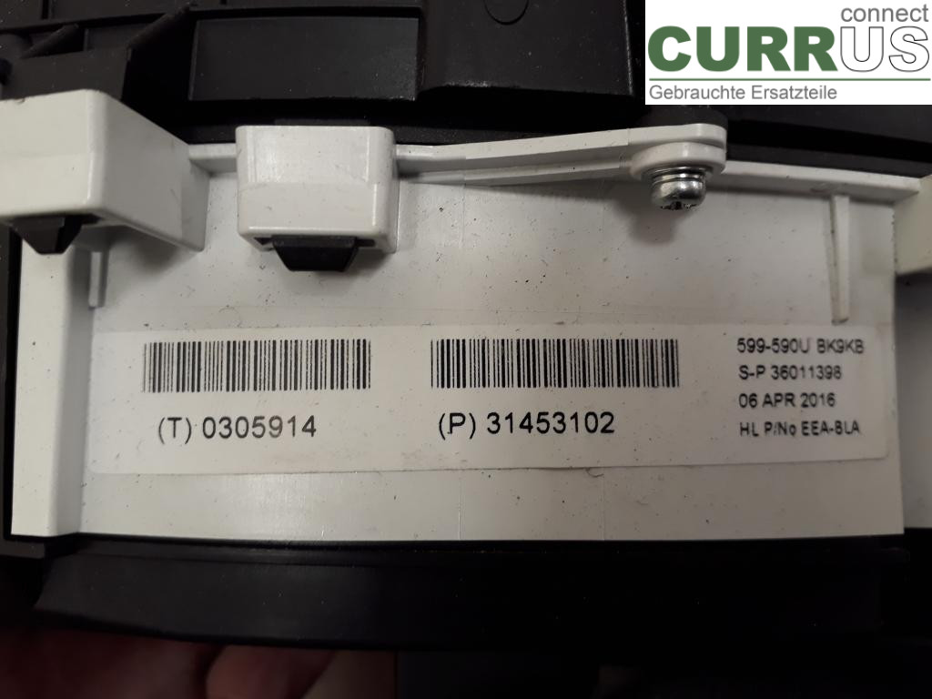 VOLVO V40  12-19 Instrument cluster / comb 36011398 D4204T8