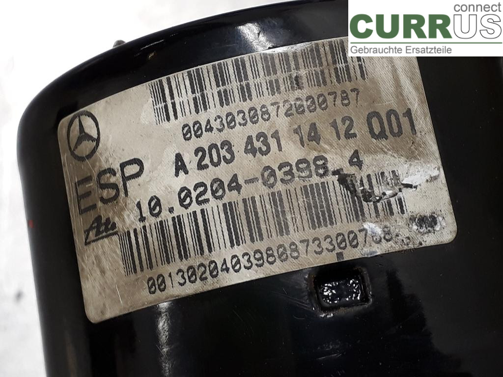MB C (203)       00-07 ABS Hydraulic unit A0044316212 M112.916