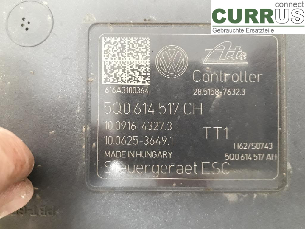 VW PASSAT  15-19 ABS hydraulisk enhet 5Q0614517CH DFCA