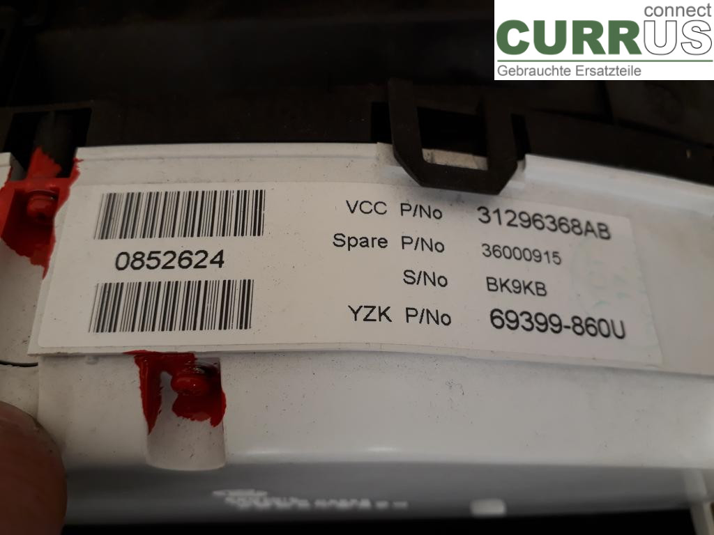 VOLVO V70      08-13 Instrument cluster / comb 36001835 B5254T10