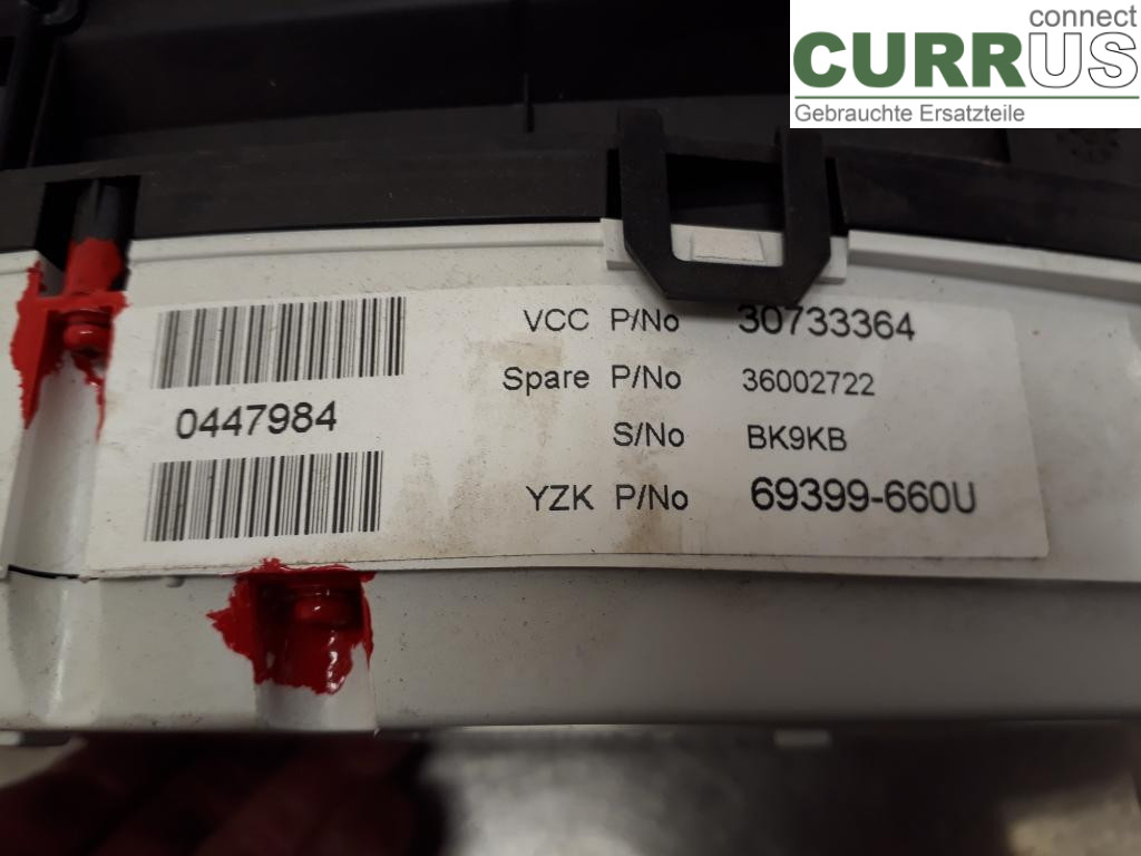 VOLVO V70      08-13 Instrument cluster / comb 36002722 B5254T11