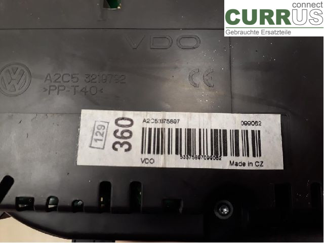 VW PASSAT      05-10 Instrument cluster / comb 3C0920872GX CAYC