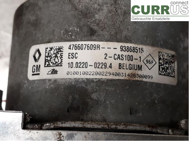 RENAULT TRAFIC  15- Unité hydraulique ABS 476607316R R9M-450