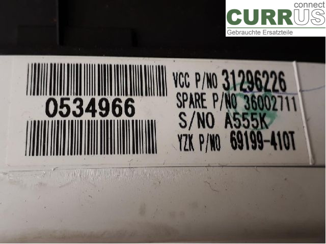 VOLVO S40      08-12 Instrument cluster / comb 36002711 B4204S4