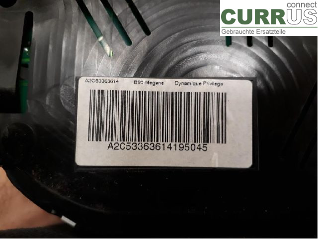 RENAULT MEGANE III 09-15 Instrument cluster / comb 248100342R K9K-836