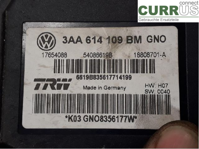 VW PASSAT  11-14 ABS Hydraulic unit 3AA614109BM CFFB