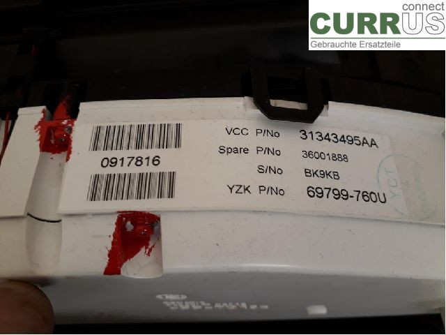 VOLVO V60  11-13 Instrument cluster / comb 36001888 D4162T