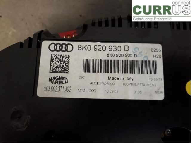 AUDI A4/S4  08-11 Instrument cluster / comb 8K0920930DX CAGA