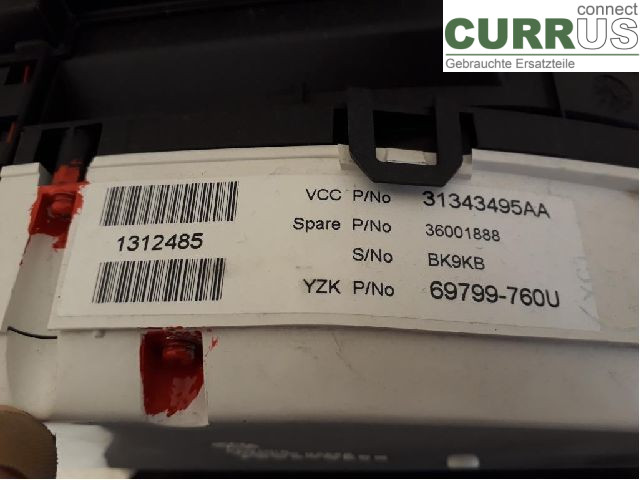VOLVO V60  11-13 Instrumentkam 36001888 D5244T17