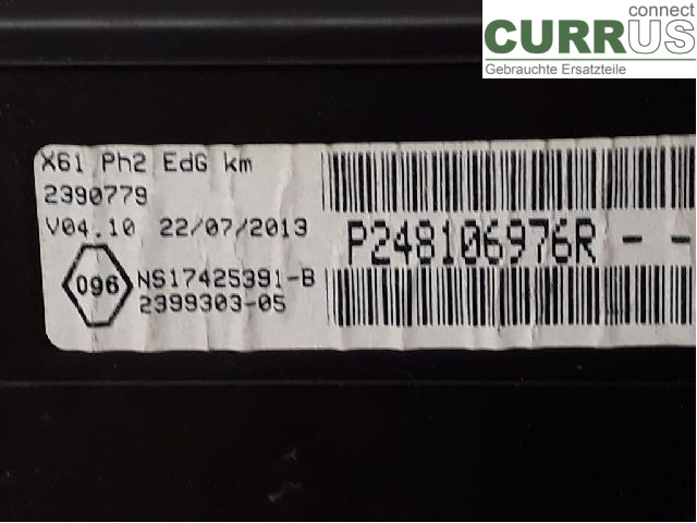 RENAULT KANGOO II  08-14 Instrument cluster / comb 248103078R K9K-636