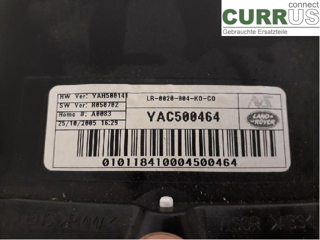 LAND ROVER R.ROV. SPORT 05-09 Instrument cluster / comb YAC500465PVJ 276DT