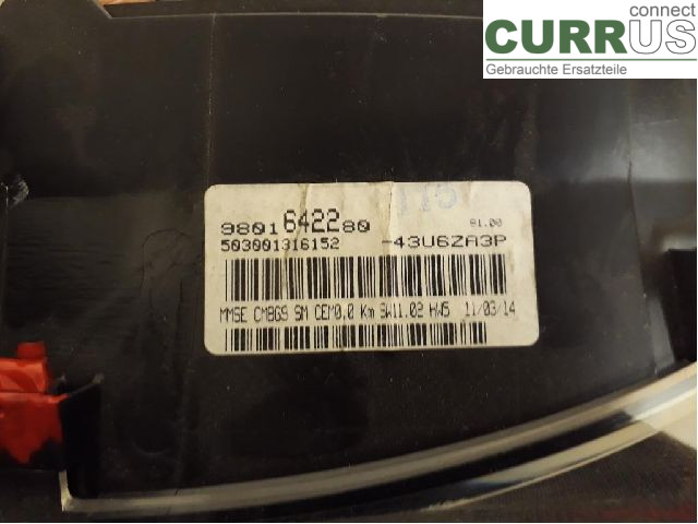 TOYOTA PROACE I  13-16 Instrumentkam SU001-A2878 4WZ-FTV