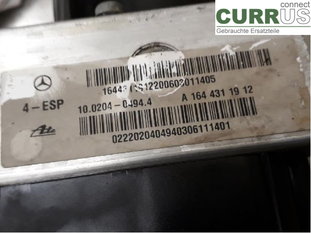 MB R-KLASS (W251)  05-13 ABS Hydraulic unit A1634300007 M272.967