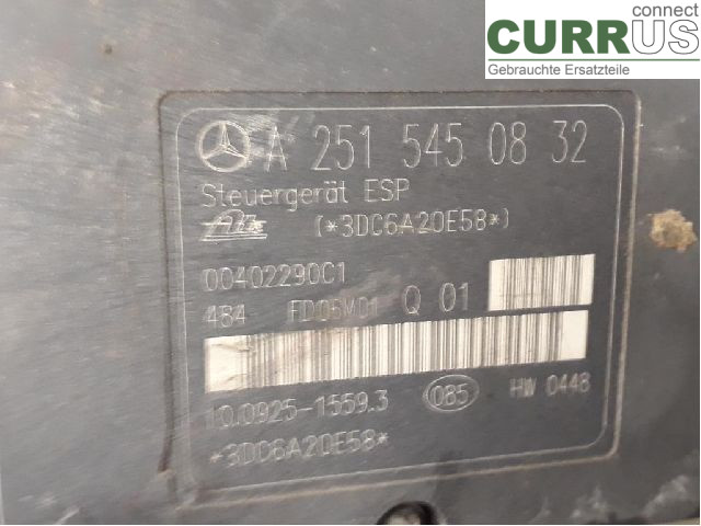 MB R-KLASS (W251)  05-13 ABS Hydraulic unit A1634300007 M272.967