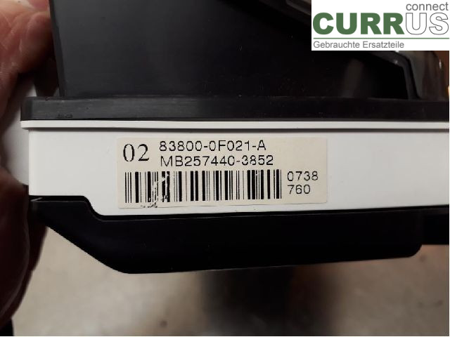 TOYOTA COROLLA VERSO 08-09 Instrument cluster / comb 83800-0F021 1ZZ-FE