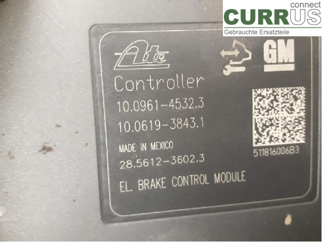 OPEL ASTRA  J    10-15 ABS Hydraulic unit 39061712 A17DTR