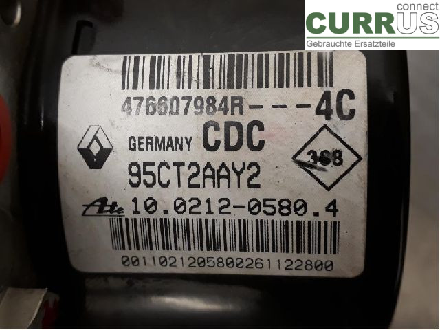 RENAULT MEGANE III 09-15 ABS Hydraulic unit 476607618R K9K-837