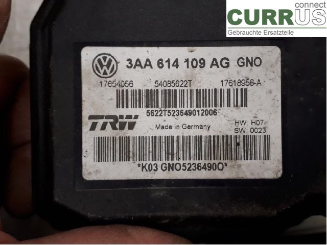 VW PASSAT  11-14 ABS-Hydraulikeinheit 3AA614109BM CFGB