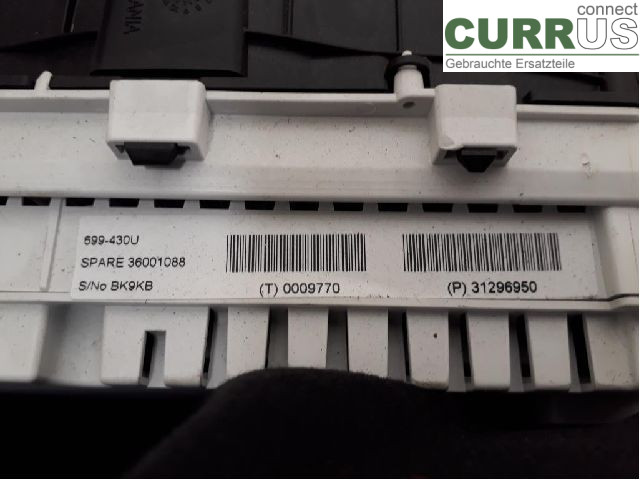 VOLVO V40  12-19 Instrument cluster / comb 36051282 D5204T6