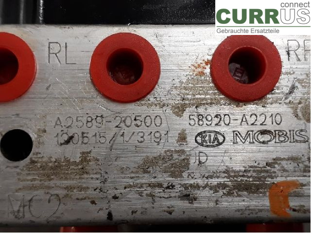 KIA CEED  12-18 Unité hydraulique ABS 58920A2210 G4FD