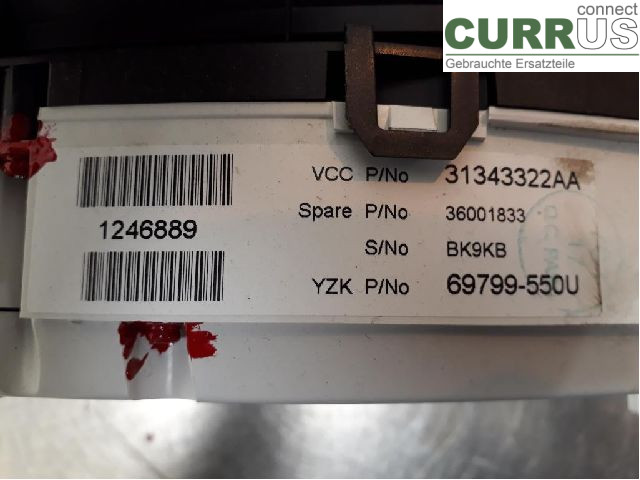VOLVO V70      08-13 Bloc instruments / combiné 36001833 B4164T