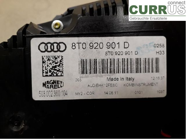 AUDI A5  07-16 Instrumentpanel / kombiinstrument 8T0920901EX CDNC
