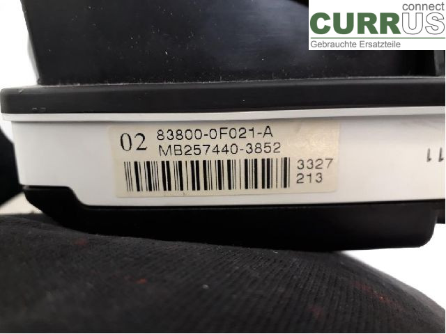 TOYOTA COROLLA VERSO 08-09 Instrument cluster / comb 83800-0F021 1ZZ-FE