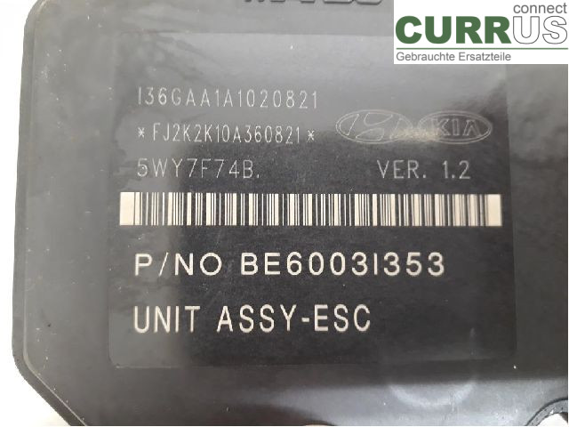 KIA SPORTAGE  11-15 ABS Hydraulic unit 589203U710 D4HA