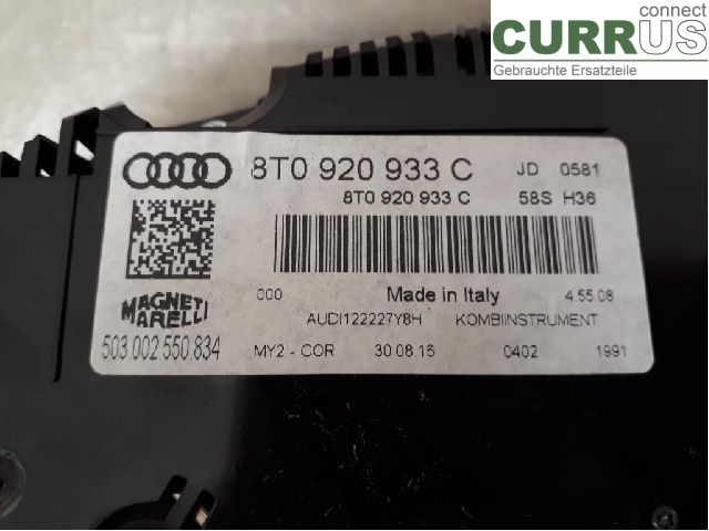 AUDI A5  07-16 Instrumentpanel / kombiinstrument 8T0920933C CJEE