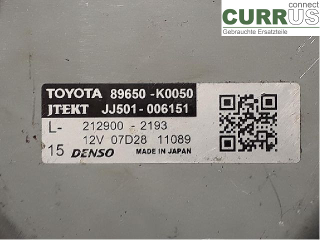 TOYOTA YARIS  20- Power steering pump (electric) 89650-52J10 M15A-FXE
