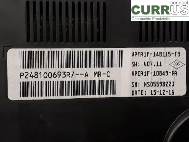 RENAULT MEGANE IV  16- Instrumentpanel / kombiinstrument 248105618R K9K-657