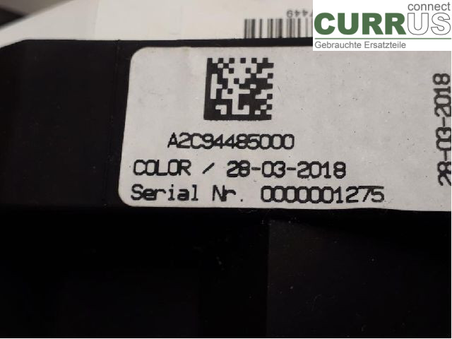 TOYOTA AURIS      13-19 Instrument cluster / comb 83800-F2E63 2ZR-FXE