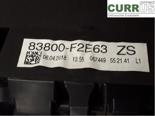 TOYOTA AURIS      13-19 Instrument cluster / comb 83800-F2E63 2ZR-FXE