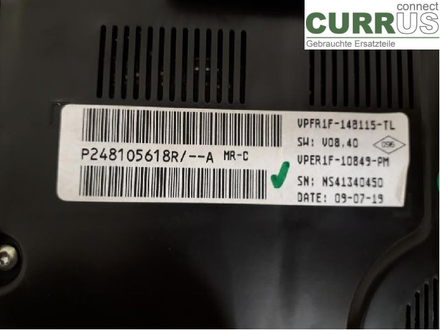 RENAULT MEGANE IV  16- Instrumentpanel / kombiinstrument 248105618R H5H-450