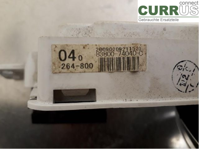TOYOTA iQ Instrument cluster / comb 83800-74040 1KR-FE
