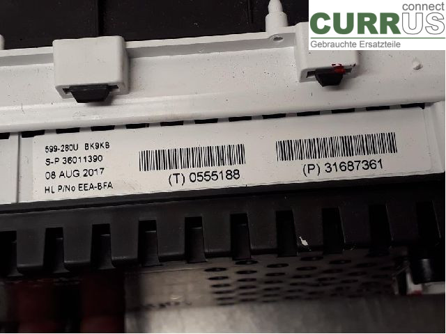 VOLVO XC60  14-17 Instrument cluster / comb 36051275 D4204T14