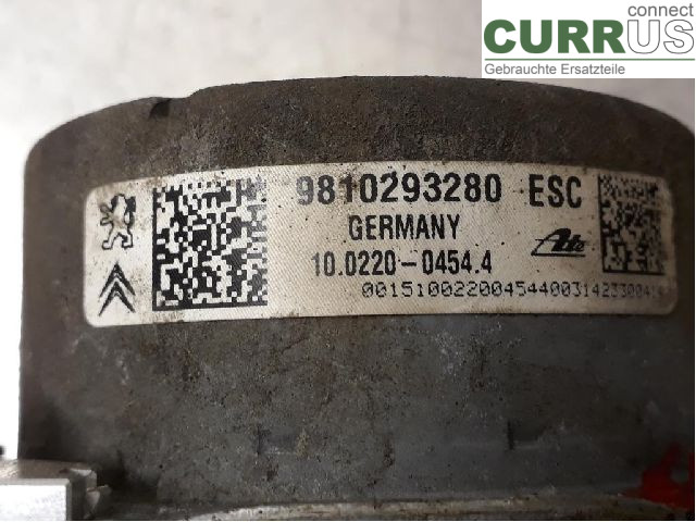 CITROEN C4 CACTUS 14- Hydrauliczna jednostka ABS 1680935380 9HP