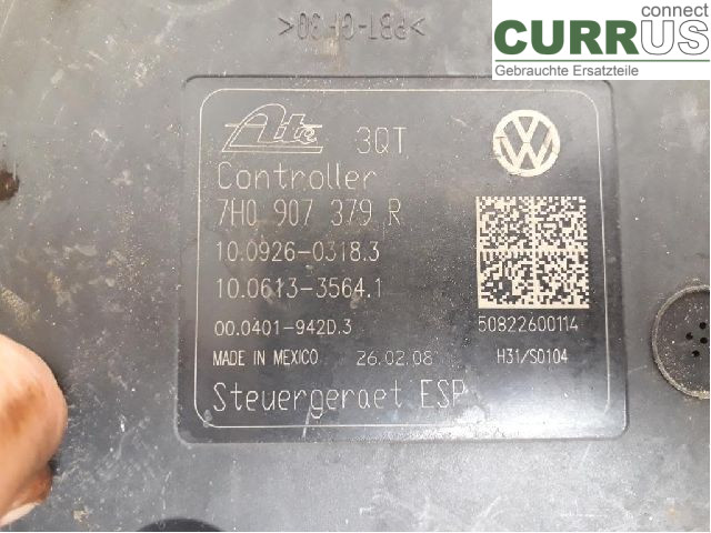 VW TRANSP/CARAVELLE 04-15 Unité hydraulique ABS 7H0614517B AXA