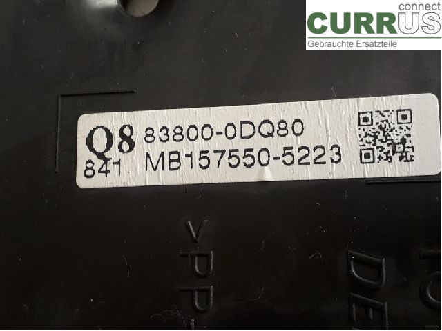 TOYOTA YARIS       12-14 Instrument cluster / comb 83800-0DQ80 1NR-FE