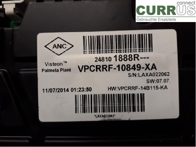 RENAULT CLIO IV   12-16 Instrument cluster / comb 248104862R K9K-608