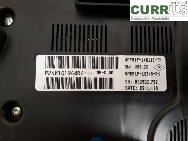 RENAULT MEGANE IV  16- Bloc instruments / combiné 248804435R H5H-470