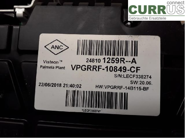 RENAULT CLIO IV   16-19 Instrument cluster / comb 248107748R H4B-408