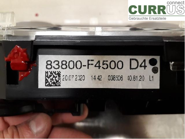 TOYOTA C-HR 16-23 Instrument cluster / comb 83800-F4500 2ZR-FXE