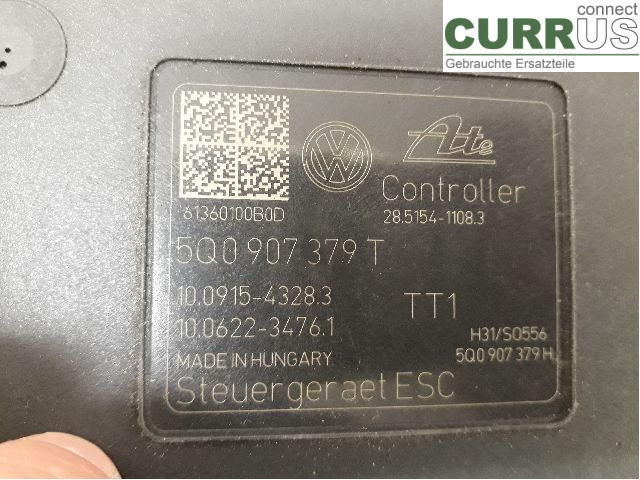 VW GOLF / E-GOLF VII   13-20 ABS-Hydraulikeinheit 5Q0614517AA CHHA