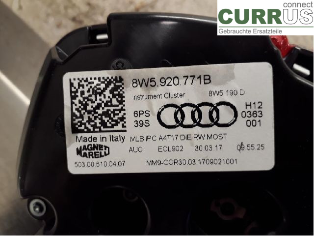 AUDI A4/S4  B9 16-19 Instrumentenkombination 8W5920771B DETA