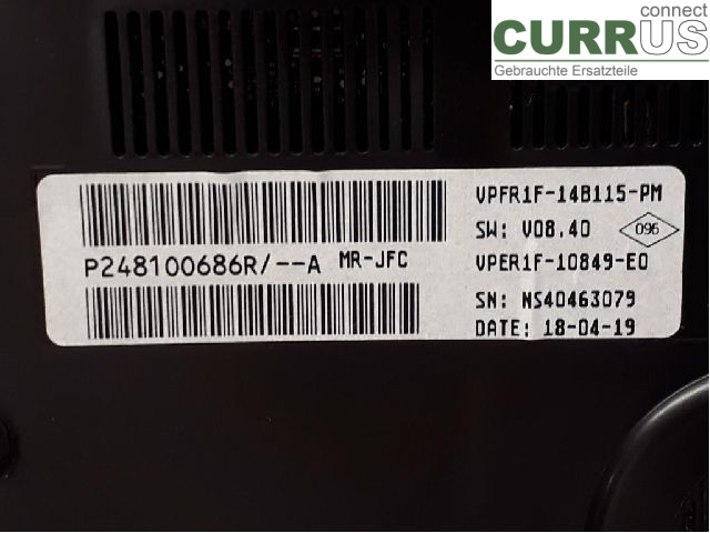 RENAULT ESPACE 15-20 Instrument cluster / comb 248100686R M9R-650