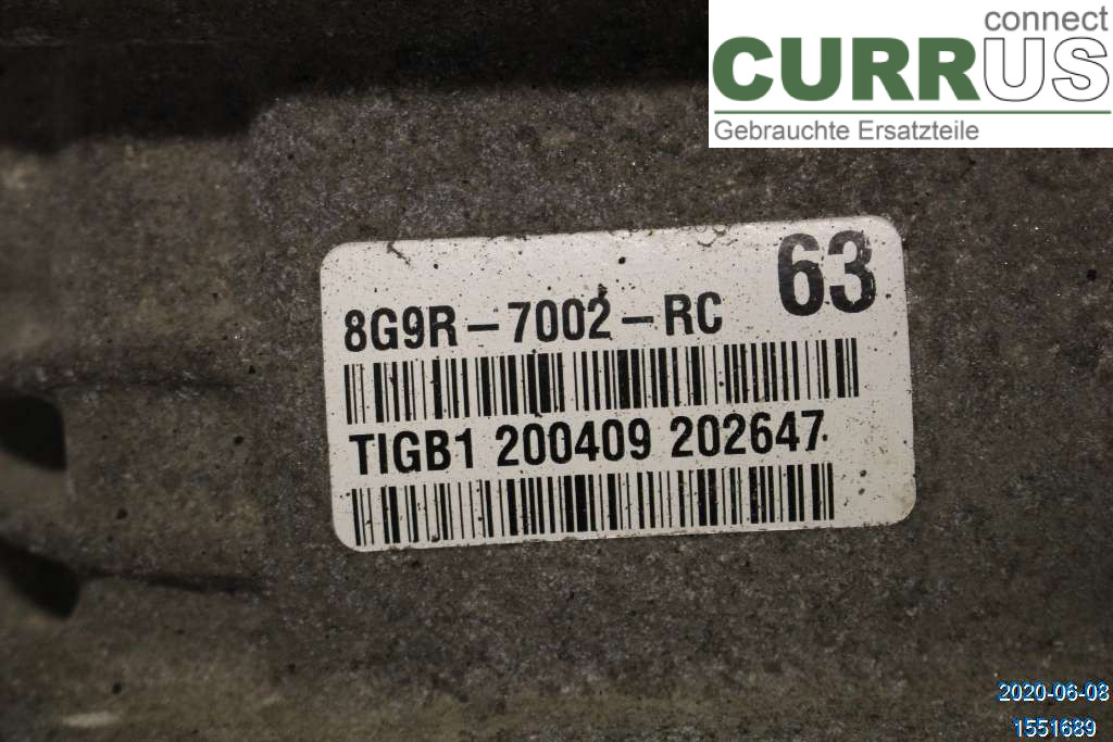 VOLVO S80      07- 13 Gearkasse 6 gear 36050886 2,0 D