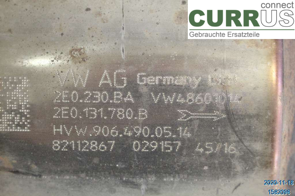 VW CRAFTER  06-16 Catalyst 2E0254400KX 2,0 TDI