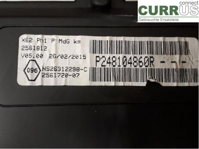 RENAULT MASTER III  15-20 Instrument cluster / comb 248103104R M9T-702