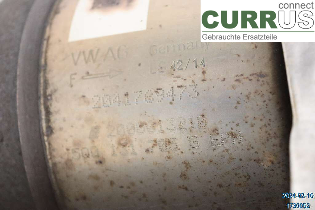 VW GOLF / E-GOLF VII   13-20 Katalizator 04L131673CX 1.6 TDI